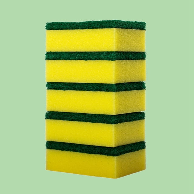 unbranded 12Ud Esponja Para Platos Multicolor Duradera Antideslizante Con Superficie Abrasiva Para Cocina