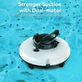 2024 Upgrade Robot Pool Vacuum for Above Ground Pool, Cordless Robotic