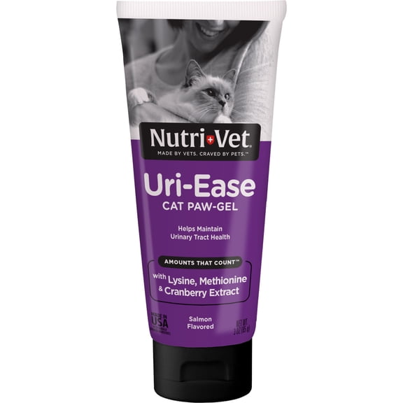 Nutri-Vet Uri-Ease Paw Gel for Cats with Salmon Flavor - 3 Ounces