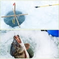 thumbnail image 3 of Ice Fishing Tip Ups 3 Pack Wooden Ice Fishing Equipment Automatic Strike Flag System for Winter Outdoor Fishing Gear Accessories Cold Weather Angling B, 3 of 6