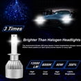 thumbnail image 4 of For S10 Pickup 2016-2017 Headlights,H1 High Beam+H1 Low Beam Bulbs 4pc, 4 of 10