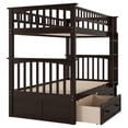 thumbnail image 5 of Harper & Bright Designs Twin over Twin Wood Bunk Bed with Drawers, Convertible Bunk Bed with Two Storage Drawers, Solid Wood Detachable Bunk Bed Frame, Espresso, 5 of 16
