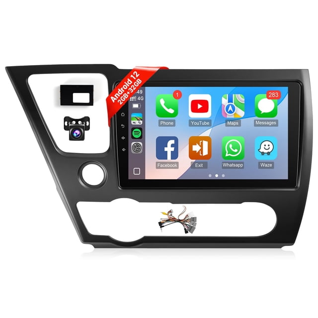 Estéreo de coche Naifay Android 12 de 9 pulgadas para Honda Civic 2013-2017