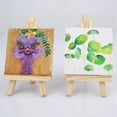 thumbnail image 6 of 10 Pack Display Easel, Natural Wooden Tripod Holder Stand for Displaying Small Canvas, Business Cards, Photos - 18x30CM, 6 of 7