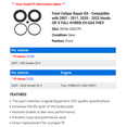 thumbnail image 2 of Front Caliper Repair Kit - Compatible with 2007 - 2011, 2020 - 2022 Honda CR-V FULL HYBRID EV-GAS FHEV 2008 2009 2010 2021, 2 of 2