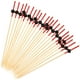 thumbnail image 1 of paquete de palillos de bambú desechables para cóctel, ideales para fiestas, banquetes, aperitivos y frutas (aproximadamente 100 unidades)., 1 of 8