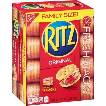Nabisco Ritz Fresh Stacks Crackers, Original, 17.8 Oz, 12 Ct
