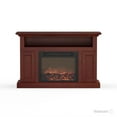 thumbnail image 4 of Cambridge Sorrento 47'' Electric Fireplace with Log Insert and Remote | For Rooms up to 210 Sq.Ft | TV Stand | Mahogany Mantel | Storage | Adjustable Heat Settings | 9-Hour Timer, 4 of 12