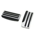 thumbnail image 1 of Cubiertas de Pedales Automáticos 1 Juego de Alfombrillas de Pedal de Pie para Nissan Frontier 2022-2024 Acero Inoxidable Tono Plateado, 1 of 1