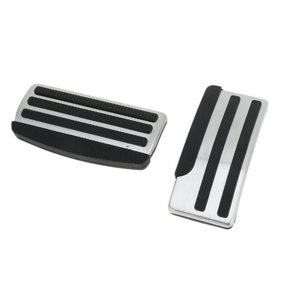 Cubiertas de Pedales Automáticos 1 Juego de Alfombrillas de Pedal de Pie para Nissan Frontier 2022-2024 Acero Inoxidable Tono Plateado