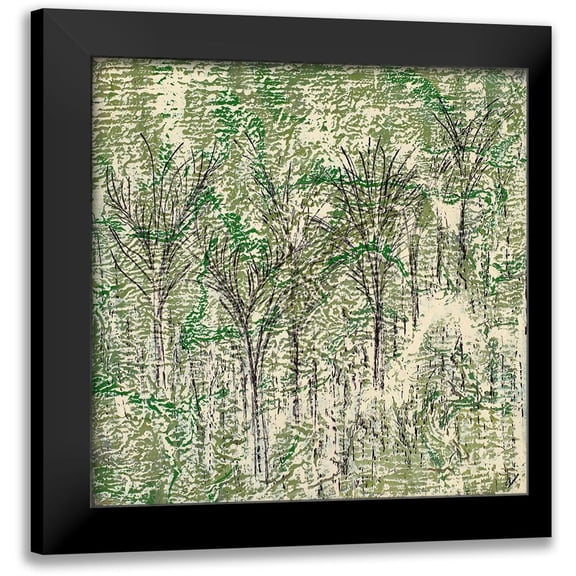 Gonzalez, Roberto 12x12 Black Modern Framed Museum Art Print Titled - Asian Palms