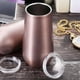 thumbnail image 5 of Vaso de Vino con Tapa de Acero Inoxidable - Copa Portátil con Forma de Huevo Copa de Regalo de Moda-6 Oz, Oro Rosa (Paquete de 8), 5 of 7