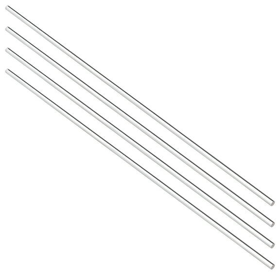 Unique Bargains 3mmx247mm Clear Solid Acrylic Round Rod Bar 4pcs