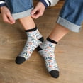 thumbnail image 3 of Naloa Watercolor Wildflowers 1 Ankle Socks for Women Non Slip Socks No Show Socks Classic Low Cut Casual Socks Casual Socks, 3 of 7