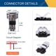 thumbnail image 5 of Conectores de cable Brightfour tipo T, 2 pines, 24 — 20 AWG, paquete de 12, 5 of 7