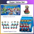thumbnail image 4 of Rescue Bots Goodie Bags Treat Candy Decorations Party Favor Supplies Birthday Cake Topper Backdrop Banner, 4 of 7