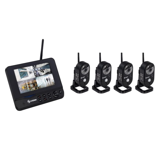 DVR inalámbrico de 4 canales, con monitoreo por Internet Steren CCTV-985/OT