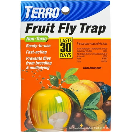 TERRO Fruit Fly Trap, 0.50 fl oz