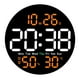 thumbnail image 2 of RKSTN Electronic clock Round Clock Multi-function Remote Control Clock Living Room Wall Clock Home Decoration Digital Electronic Clock Silent Clock Color Screen Clock, 2 of 9