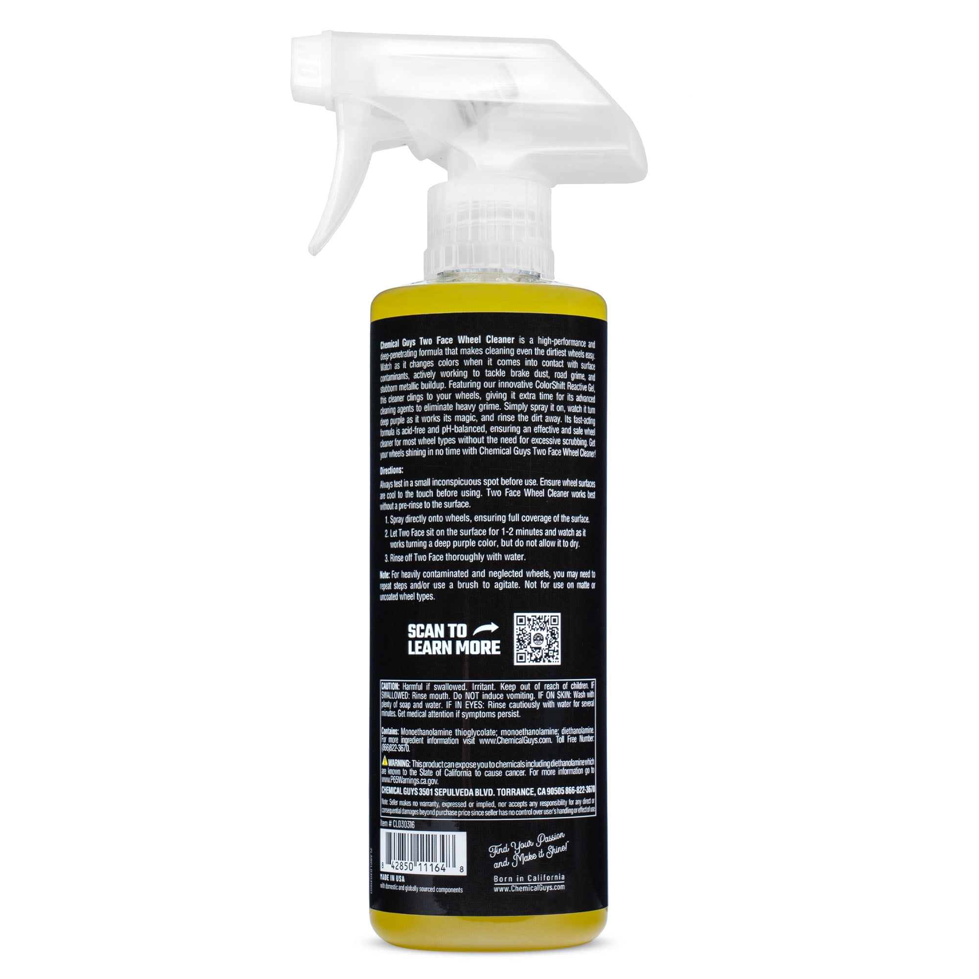 (2 pack) Two Face Color Changing Wheel Cleaner