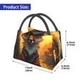 thumbnail image 2 of Honeii Sunset Maple Tree Fox Print Cooler Bag Insulated, Large Leakproof Soft Sided Portable Cooler Bag,Lunch Box Lunch Bag, 2 of 6