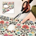 thumbnail image 6 of Yayeee Faucet Mat for Kitchen Sink 14.7" Diatomite Long Splash Guard Pad, Beige Red Floral, 6 of 7