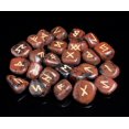 thumbnail image 2 of Crocon Mahogany Obsidian Rune Stones Set Engraved with Elder futhark Crystal Runes Set, Reiki Healing runas for Meditation Chakra Balancing Rune Stone for Beginners with Crystal Guide & Pouch 15-20mm, 2 of 7