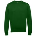 thumbnail image 1 of Awdis - Sudadera lisa con cuello redondo Unisex (Verde Botella), 1 of 3