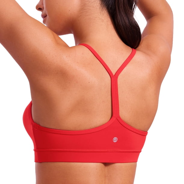 Sostén CRZ YOGA Butterluxe con espalda en Y y copas acolchadas XL Rojo