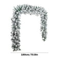 thumbnail image 3 of 180 cm Christmas Wreath Ornaments Artificial Snow Flocked Christmas Wreath Decoration Christmas Wreath Decoration For Front Door, Mantel And Window, 3 of 3
