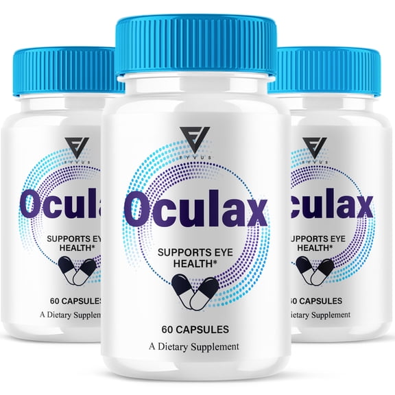 (3 Pack) Oculax Capsules, CleanEye Advanced Vision Support Formula (180 Capsules)