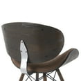 thumbnail image 6 of Armen Living Mid-Century Upholstered Dining Chair in Espresso Oak Finish, 6 of 6