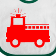 thumbnail image 4 of Inktastic Cute Red Firetruck Boys or Girls Baby Bib, 4 of 4