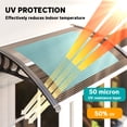 thumbnail image 4 of Outsunny Window Awning, Polycarbonate Cover Patio Awnings, Brown, 4 of 10