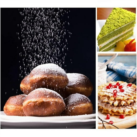 5 8 Cup Stainlees Steel Flour Sifter With Rotary Hand Crank Baking Quick Sifting 5 Cups YIWEI