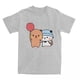 thumbnail image 1 of Camiseta de dibujos animados Bubu Dudu Balloon para hombres y mujeres ropa informal Kawaii Bear Panda Stuff cuello redondo algodón Tops de verano talla grande, 1 of 6