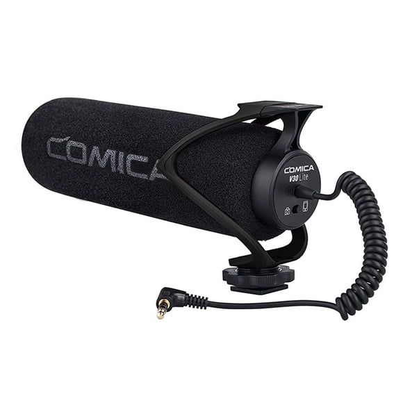Micrófono de vídeo COMICA CVM-V30 LITE Supercardioide Negro