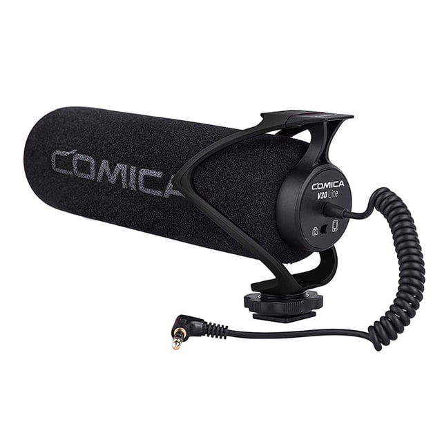 Micrófono de vídeo COMICA CVM-V30 LITE Supercardioide Negro