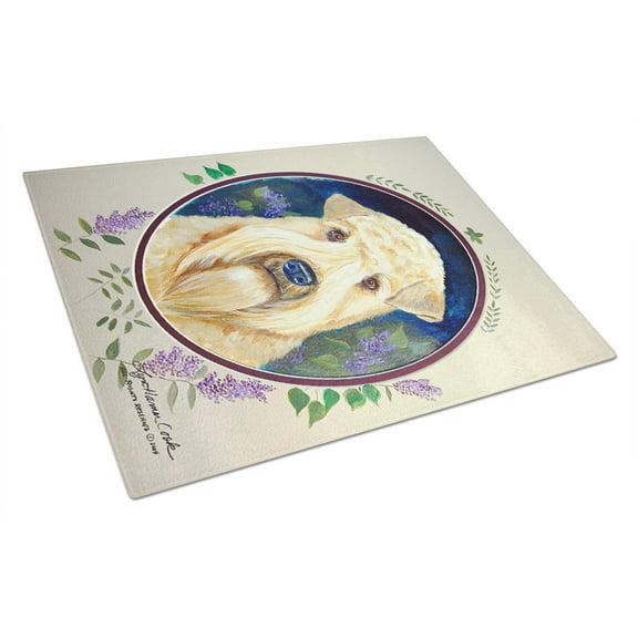 Caroline's Treasures Wheaten Terrier Soft Coated Glass Cutting Board Large