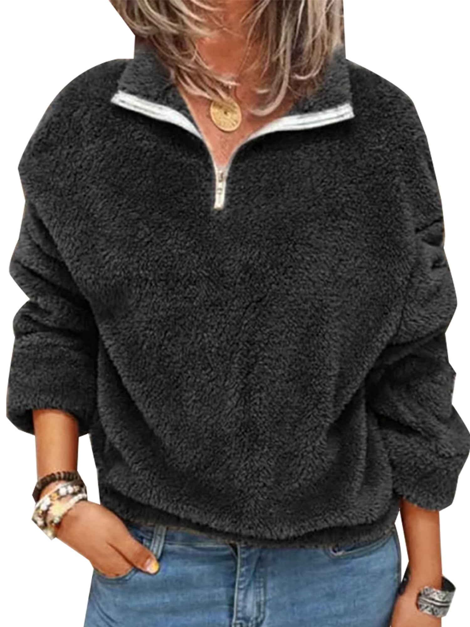 plus size teddy fleece