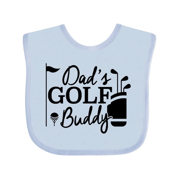 Inktastic Dad's Golf Buddy Boys or Girls Baby Bib