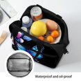 thumbnail image 4 of Yuyamidu Blue Butterfly Lunch Bag for Kids 6th Grade Elementary School Lunch Box Girls 10-12/12-14 Insulated Lunchbox Container for School Picnic Flower Cooler Tote with Strap, 4 of 7