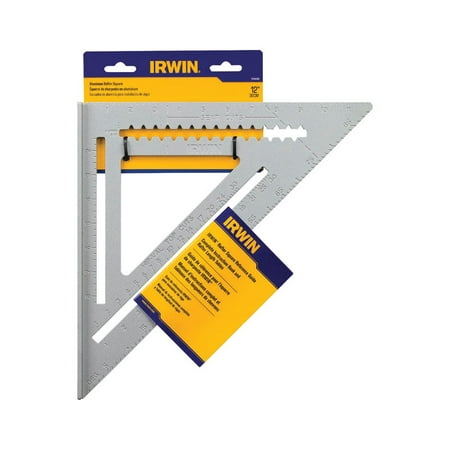 

Irwin 12 in. L x 4 in. H Aluminum Rafter Square Gray