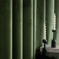 thumbnail image 6 of Lapalife 2 Panels Christmas Velvet Curtains, Rod Pocket Elegant Soft Thermal Insulated Room Darkening Curtain for Classical Living Room Bedroom, 52"x 84", Olive Green, 6 of 7