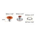 thumbnail image 2 of 100set Grommets Kit Metal Eyelets 3mm Grommet Tool for Shoes Clothes Belt Bag DIY Project, Orange, 2 of 7