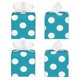 thumbnail image 2 of Fotbe Sky Blue And White Polka Dot Porta Pañuelos Decorativo de Cuero, Caja Cuadrada Moderna para Pañuelos Faciales, Organizador y Dispensador 5x5x5'', 2 of 7