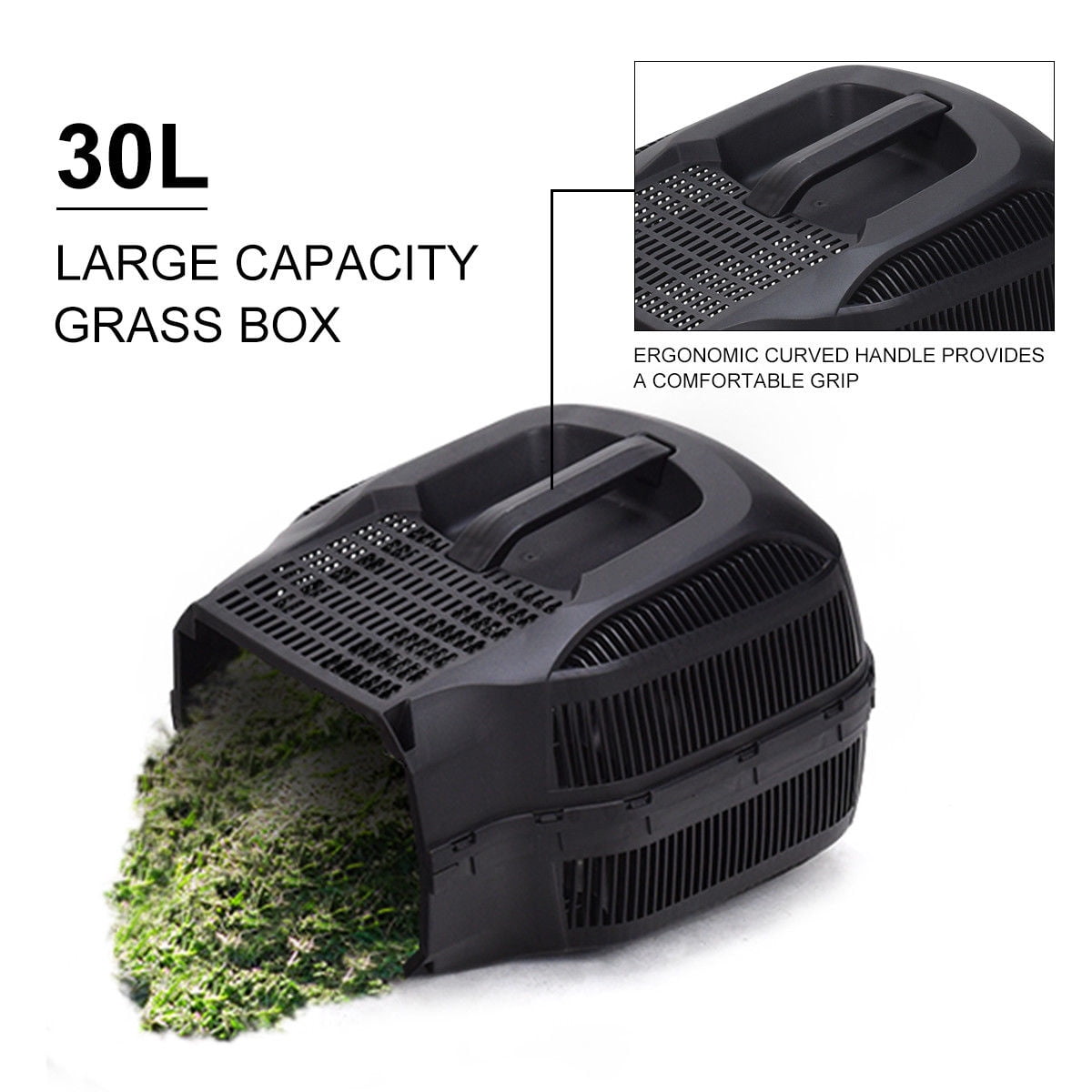 Costway 12 Amp 13-Inch Electric Push Lawn Corded Mower With Grass Bag Green