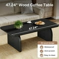 thumbnail image 6 of Tribesigns Rectangle Coffee Table, 47-Inch Wood Rectangular Living Room Table, 6 of 8