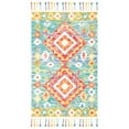 thumbnail image 4 of SAFAVIEH Aspen Linnette Geometric Wool Runner Rug, Green/Red, 2'3" x 7', 4 of 10