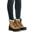 Time and Tru Women's Faux Fur Lace Up Winter Boots, Sizes 610